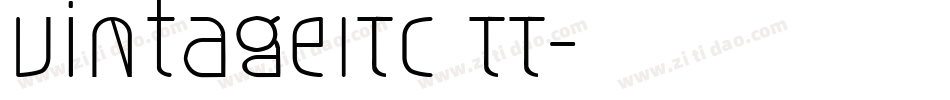 VintageITC TT字体转换